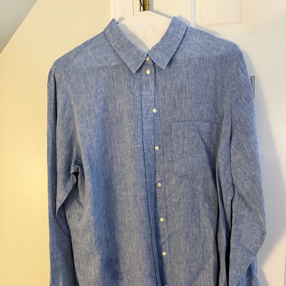 Classic Gap All Linen Button Down • SZ XL